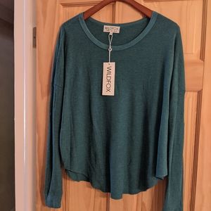 Wildfox Perry Waffle Thermal Shirt